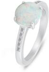 Brilio Silver Bájos ezüst gyűrű opállal és cirkónium kövekkel RI107W 54 mm