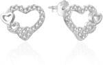 Agato Ezüst szív fülbevaló színtiszta cirkónium kövekkel AGT-E236PW