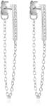 Beneto Fashion ezüst fülbevaló átlátszó cirkónium kövekkel AGUP2374L