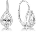 Beneto Ezüst fülbevaló átlátszó kristállyal AGUC1160