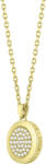 HUGO BOSS Káprázatos aranyozott kristály nyaklánc Medallion 1580300