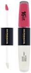 Dermacol Hosszantartó kétfázisú ajakszínező és szájfény 16H Lip Colour (Extreme Long-Lasting Lipstick) 4 + 4 ml 6