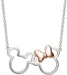 Disney Csodálatos ezüst bicolor nyaklánc Mickey and Minnie Mouse N902594TL-18