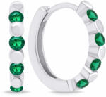Brilio Silver Stílusos ezüst gyűrűk zöld cirkónium kövekkel EA676WG