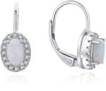 MOISS Gyönyörű ezüst fülbevaló szintetikus opállal és cirkónium kővel E0000668