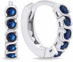 Brilio Silver Csillogó ezüst fülbevaló kék cirkónium kövekkel EA672WB