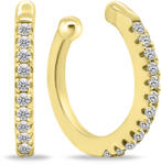 Brilio Silver Trendi aranyozott fülbevaló átlátszó cirkónium kövekkel EA694Y