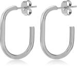 Troli Időtlen acél ovális fülbevaló