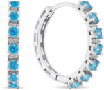 Brilio Silver Csillogó karika fülbevaló cirkónium kövekkel EA472WAQ