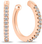 Brilio Silver Trendi bronz fülbevaló átlátszó cirkónium kövekkel EA694R