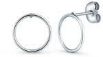 Vuch Minimalista acél fülbevaló Karika QUPIA SILVER