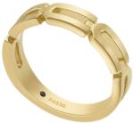 Fossil Stílusos aranyozott gyűrű Heritage JF04694710 49 mm