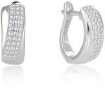 Beneto Időtálló karika fülbevaló cirkónium kövekkel AGUC2698