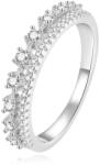 Beneto Luxus ezüst gyűrű színtiszta cirkónium kővel AGG409 58 mm