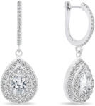 Brilio Silver Luxus ezüst fülbevaló cirkónium kövekkel EA488W