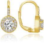 Brilio Silver Elegáns aranyozott fülbevalók cirkónium kövekkel LME290Y