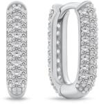 Brilio Silver Csillogó ezüst fülbevaló cirkónium kövekkel EA1023W