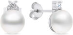 Brilio Silver Elegáns ezüst fülbevaló valódi gyöngyökkel EA597W