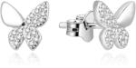 Beneto Bájos ezüst fülbevaló cirkónium kövekkel Pillangó AGUP2057