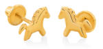 Brilio Játékos sárga arany fülbevaló Lovak 14/119.771/17