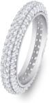 Brilio Silver Csillogó ezüst gyűrű átlátszó cirkónium kövekkel RI093W 58 mm