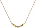 PDPAOLA Gyengéd aranyozott nyaklánc cirkónium kövekkel RAINBOW Gold CO01-859-U