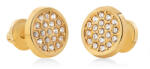 Brilio Sárga arany fülbevaló cirkónium kövekkel 14/180.641/17ZIR