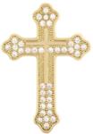 Troli Modern aranyozott bross Kereszt KS-224_G