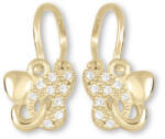 Soliter Brilio Sárga arany pillangós gyermek fülbevaló 239 001 01005
