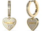 Guess Csillogó aranyozott fülbevaló Huggie Me JUBE03136JWYGT/U