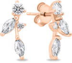 Brilio Silver Gyönyörű bronz fülbevaló cirkónium kövekkel EA619R