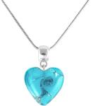 Lampglas Gyengéd nyaklánc Forest Heart tiszta ezüsttel Lampglas gyöngyben NLH10