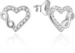 Agato Ezüst fülbevaló Szívek végtelennel AGT-E230PW