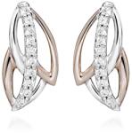 Silver Cat Csillogó bicolor fülbevaló cirkónium kövekkel SC476