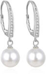 Beneto Csodálatos ezüst fülbevalók gyöngyökkel AGUC862PL