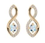 Troli Bájos aranyozott topáz fülbevaló PO/SE09089TZ