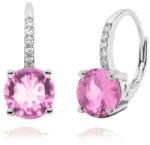 JVD Lenyűgöző ezüst fülbevaló rózsaszín cirkónium kövekkel SVLE0853XH2R200