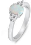 Brilio Silver Bájos ezüst gyűrű opállal és cirkónium kövekkel RI109W 54 mm