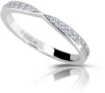 Modesi Csillogó ezüst gyűrű cirkónium kövekkel M01111 54 mm