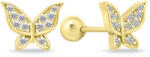 Brilio Silver Gyönyörű aranyozott fülbevaló Pillangó EA632Y