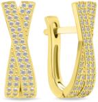 Brilio Silver Csillogó aranyozott fülbevaló PE066Y