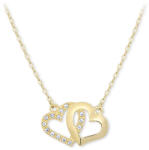 Soliter Brilio Romantikus szívekkel összekötött nyaklánc 279 001 00096