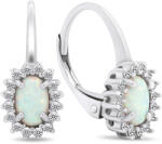 Brilio Silver Időtlen ezüst fülbevaló cirkónium kövekkel és opálokkal EA380W