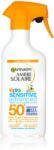 Garnier Gyermek fényvédő spray SPF 50+ Kids Sensitive Advanced (Protection Spray) 270 ml