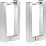 Troli Modern négyszögletes acél fülbevaló VGE633S