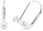 Cutie Diamonds Minimalist fehér arany fülbevalók gyémántokkalDZ8020-55-00-X-2