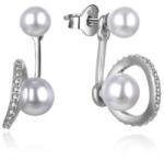MOISS Eredeti ezüst fülbevaló gyönggyel 2 az 1-ben E0003088