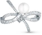 JwL Luxury Pearls Női csillogó bross masni igazgyöngyökkel és kristályokkal JL0842
