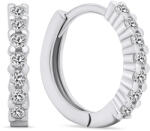 Brilio Silver Csillogó karika fülbevaló cirkónium kövekkel EA665W