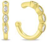 Brilio Silver Elegáns aranyozott fülbevaló cirkónium kövekkel EA782Y